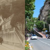 Entrée inférieure de la Rampe Major et poste de police, vers 1900